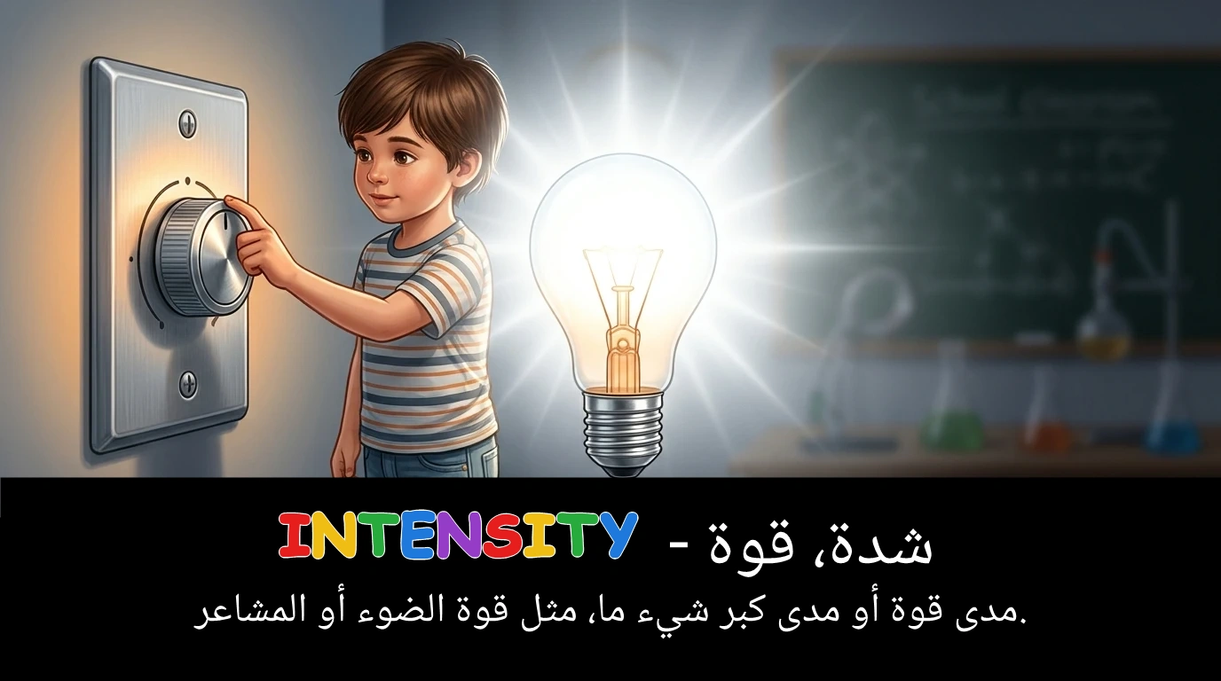 Arabic Illustration for intensity